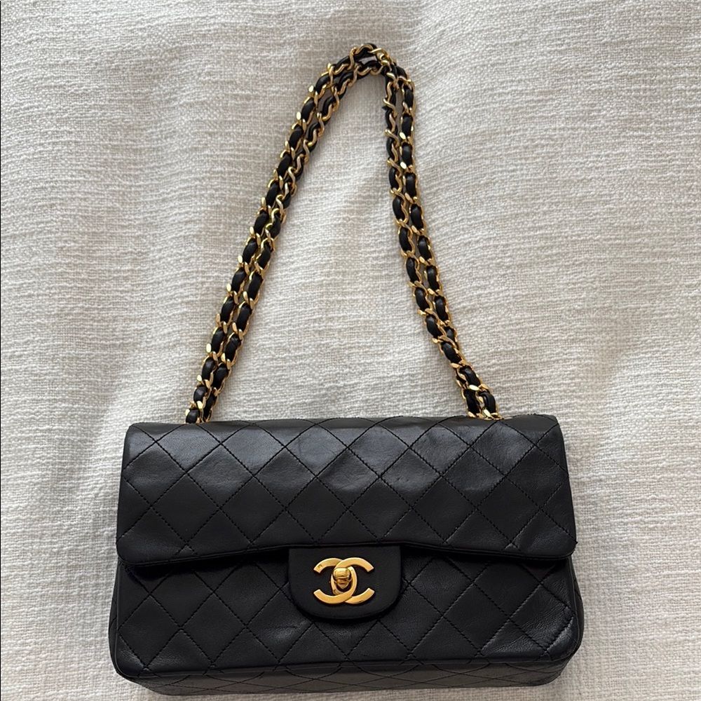 Chanel Black Quilted Leather Shoulder Bag